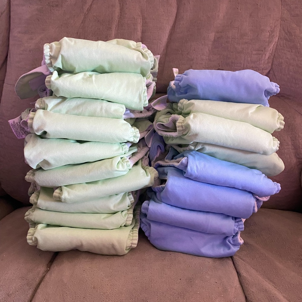 18 reusable baby genius diapers size L